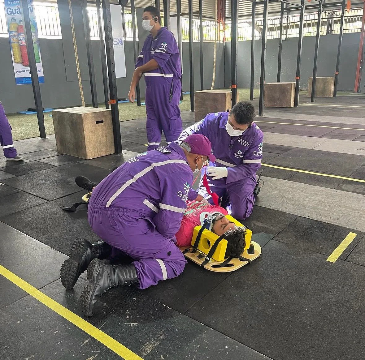 Equipe médica em ambulatório corporativo Gvitta